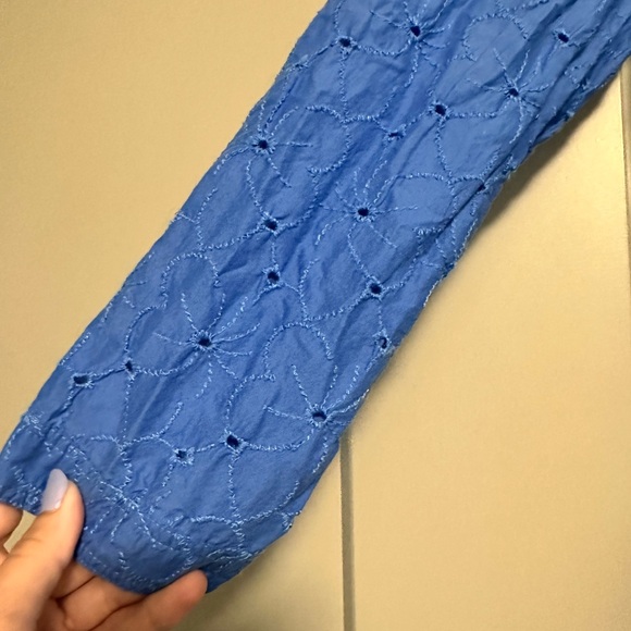 J crew eyelet blue mini dress - Picture 5 of 5